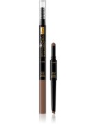 Eveline Cosmetics Brow Styler прецизен молив за вежди 3 в 1 цвят 02 Dark Brown 12 гр.