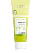 Eveline Cosmetics Clean Shot 10% Complex of AHA BHA and PHA фин пилинг против несъвършенства на кожата 75 мл.