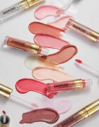 Eveline Cosmetics Diamond Glow блясък за устни с блестящи частици с хиалуронова киселина цвят 11 Rose Nude 45 мл.