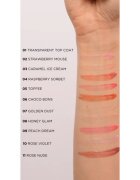 Eveline Cosmetics Diamond Glow блясък за устни с блестящи частици с хиалуронова киселина цвят 11 Rose Nude 45 мл.