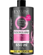 Eveline Cosmetics FaceMed+ почистваща и премахваща грима мицеларна вода с детокс ефект 650 мл.
