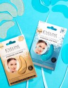 Eveline Cosmetics Gold Illuminating Compress хидрогелова маска за зоната около очите с екстракт от охлюв 2 бр.