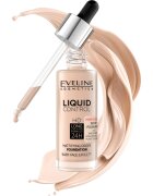 Eveline Cosmetics Liquid Control течен фон дьо тен с пипета цвят 035 Natural Beige 32 мл.