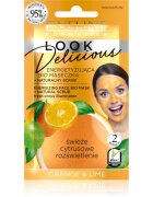 Eveline Cosmetics Look Delicious Orange & Lime хидратираща и озаряващ маска с пилинг ефект 10 мл.