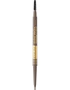 Eveline Cosmetics Micro Precise водоустойчив молив за вежди с четка 2 в 1 цвят 02 Soft Brown 4 гр.