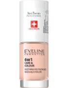 Eveline Cosmetics Nail Therapy Care & Colour балсам за нокти 6 в 1 цвят Nude 5 мл.