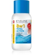 Eveline Cosmetics Nail Therapy Professional лакочистител без ацетон 8 в 1 150 мл.