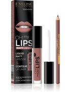 Eveline Cosmetics OH! my LIPS Matt комплект за устни 02 Milky Chocolate 2 бр.