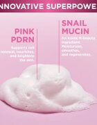Eveline Cosmetics Pink Snail Glazed Skin Effect нежна почистваща пяна за лице 150 мл.