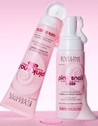 Eveline Cosmetics Pink Snail Glazed Skin Effect нежна почистваща пяна за лице 150 мл.