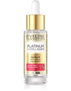 Eveline Cosmetics Platinum & Collagen Advanced Facial Serum Anti-Aging Treatment серум против бръчки с колаген 30 мл.