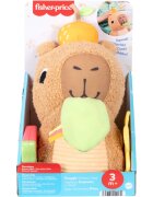 Fisher-Price Snuggly Snacky Capy плюшена играчка с дрънкалка 1 бр.