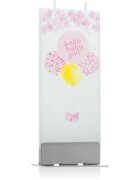 Flatyz Greetings Hello Baby Girl свещ 6x15 см