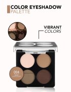 flormar Color Eyeshadow Palette палитра сенки за очи цвят 004 Swiss Chocolate 6 гр.