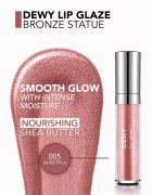 flormar Dewy Lip Glaze хидратиращ блясък за устни цвят 005 Bronze Statue 4.5 мл.