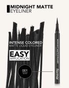 flormar Midnight Matte Eyeliner очна линия писалка с матиращ ефект цвят 01 Black 12 мл.