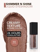 flormar Shimmer & Shine Liquid Shadow течни очни сенки с брокат цвят 02 Soft Lilac 45 мл.