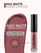 flormar Silk Matte дълготрайно матово течно червило цвят 010 Tender Terra 4.5 мл.