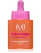 Fluff Glow Drops озаряващ серум с витамин С Amber Extract 30 мл.
