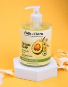 Folk & Flora Avocado & Olive течен сапун за чувствителна кожа 500 мл.