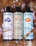 Folk & Flora Birch Tar дълбоко почистващ шампоан за суха и сърбяща кожа 400 мл.