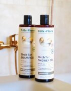 Folk & Flora Birch Tar овлажняващ душ гел 400 мл.