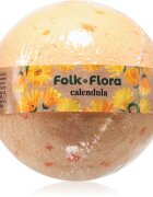 Folk & Flora Calendula пенлива топка за вана с невен 130 гр.