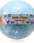 Folk & Flora Cornflower бомбичка за вана 130 гр.
