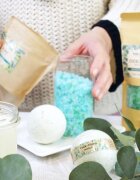 Folk & Flora Eucalyptus релаксираща сол за вана 500 гр.