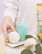 Folk & Flora Eucalyptus релаксираща сол за вана 500 гр.