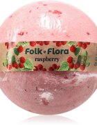 Folk & Flora Raspberry бомбичка за вана 130 гр.