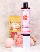Folk & Flora Raspberry бомбичка за вана 130 гр.