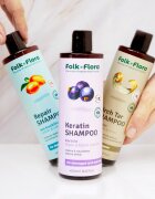 Folk & Flora Sea Buckthorn възстановяващ шампоан за боядисана и увредена коса 400 мл.