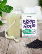 Friendly Soap Soap on a Rope Peppermint & Poppy Seeds натурален сапун на шнурче 95 гр.