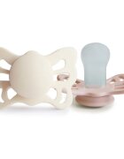 FRIGG Butterfly Size 1:0-6 months биберон Cream/Blush 2 бр.