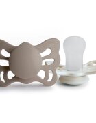 FRIGG Butterfly Size 1:0-6 months биберон Portobello/Cream 2 бр.