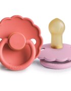 FRIGG Daisy Size 1:0-6 months биберон Blush/Cotton candy 2 бр.