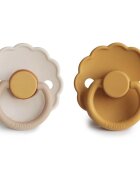 FRIGG Daisy Size 1:0-6 months биберон Chamomile/Honey gold 2 бр.