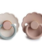 FRIGG Daisy Size 2:6-18 months биберон Blush/Cotton candy 2 бр.