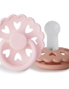 FRIGG Fairytale Round Silicone 2-Pack Size 2 биберон The Snow Queen/The Princess and the Pea 2 бр.