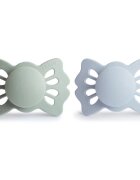 FRIGG Lucky Size 1:0-6 months биберон Sage/Powder Blue 2 бр.