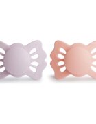 FRIGG Lucky Size 1:0-6 months биберон Soft Lilac/Pretty in Peach 2 бр.