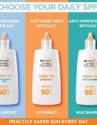 Garnier Ambre Solaire Super UV Niacinamide лек защитен флуид против несъвършенства на кожата SPF 50+ 40 мл.