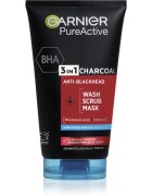 Garnier Pure Active Charcoal почистващ гел 3 в 1 против черни точки 150 мл.
