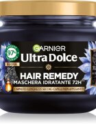 Garnier Ultra Doux Magnetic Charcoal хидратираща маска за мазен скалп и сухи краища 340 мл.
