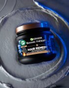 Garnier Ultra Doux Magnetic Charcoal хидратираща маска за мазен скалп и сухи краища 340 мл.