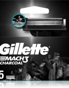 Gillette Mach3 Charcoal Резервни остриета 5 бр.