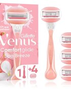 Gillette Venus ComfortGlide Spa Breeze Дамска самобръсначка + резервни ножчета 4 бр.