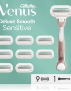 Gillette Venus Deluxe Smooth Sensitive самобръсначка + резервни остриета 9 бр.