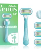 Gillette Venus Extra Smooth дамски епилатор с държач за душ + резервни ножчета 6 бр.
